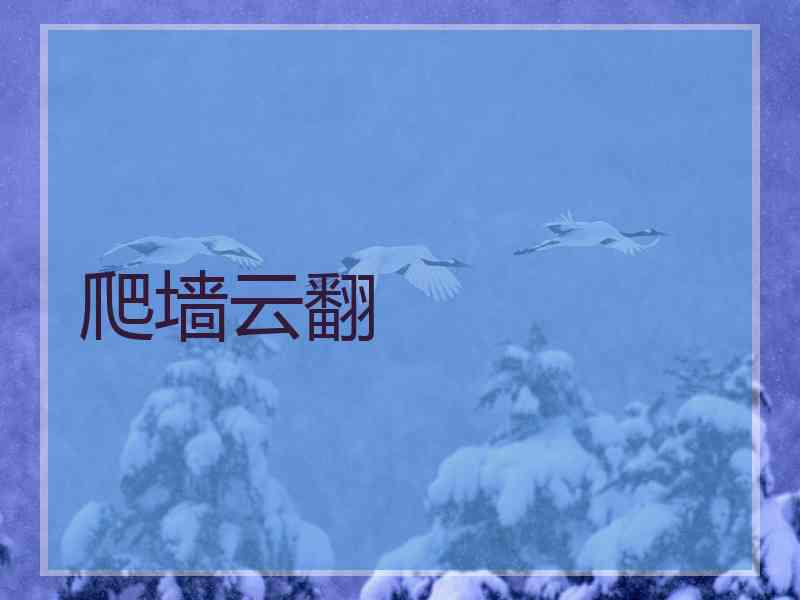 爬墙云翻