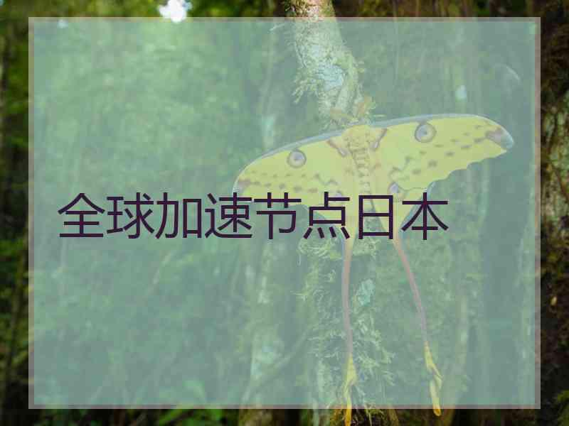 全球加速节点日本