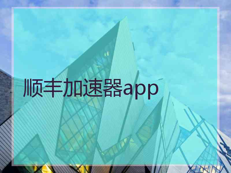 顺丰加速器app