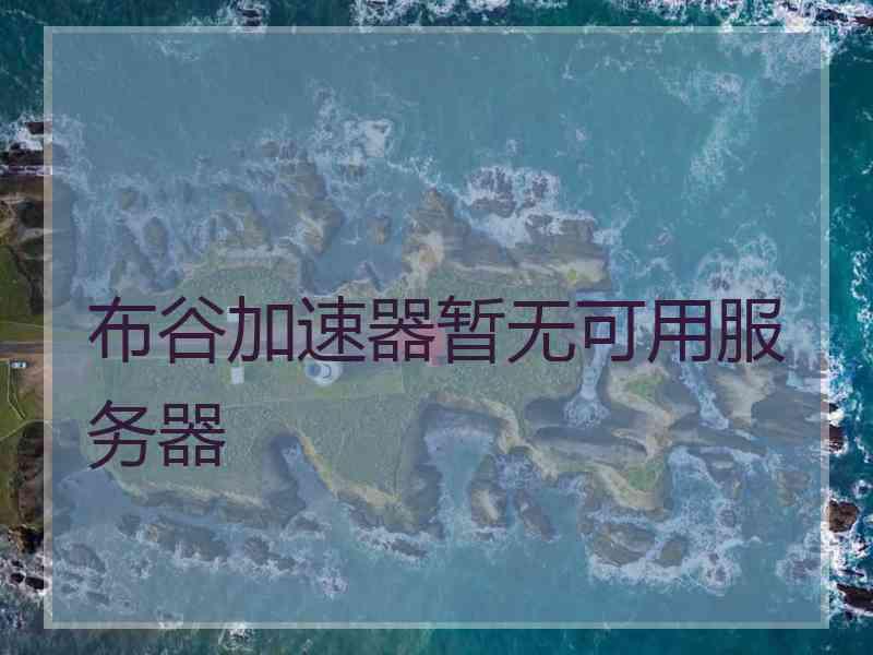 布谷加速器暂无可用服务器