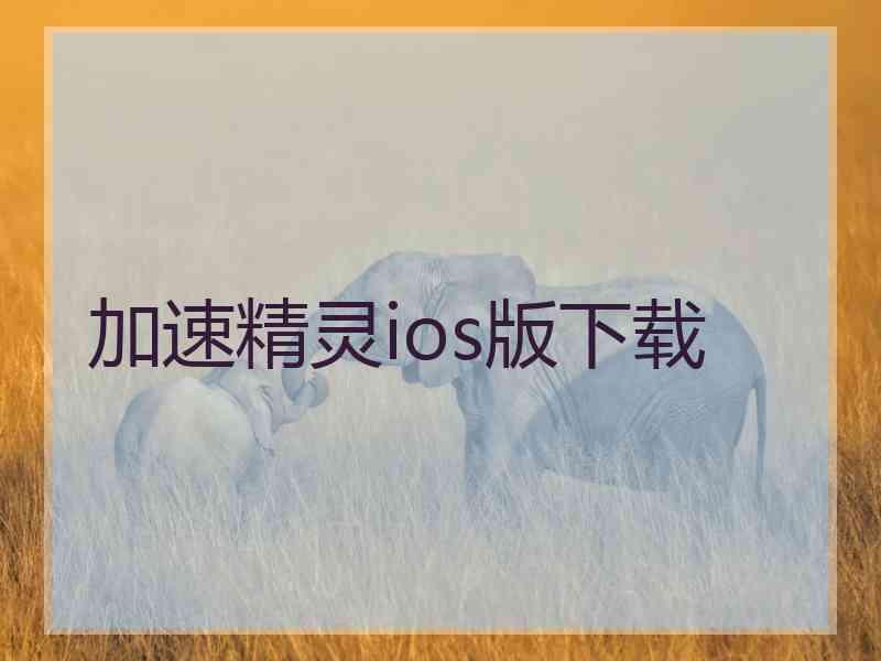 加速精灵ios版下载