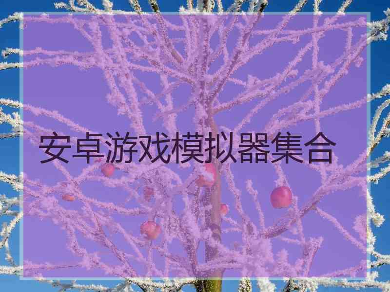 安卓游戏模拟器集合