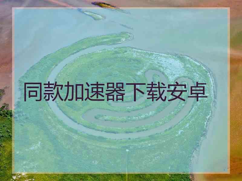 同款加速器下载安卓