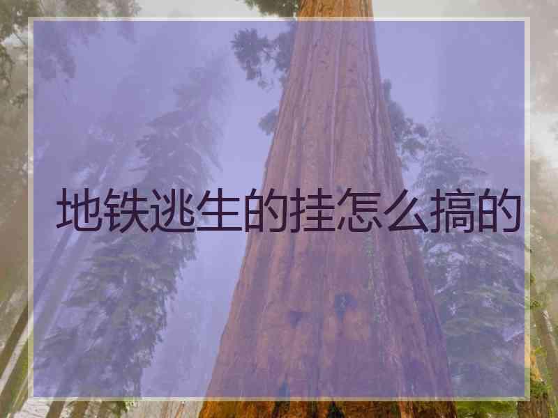 地铁逃生的挂怎么搞的