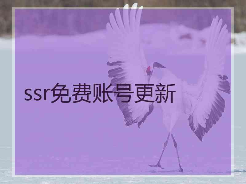 ssr免费账号更新