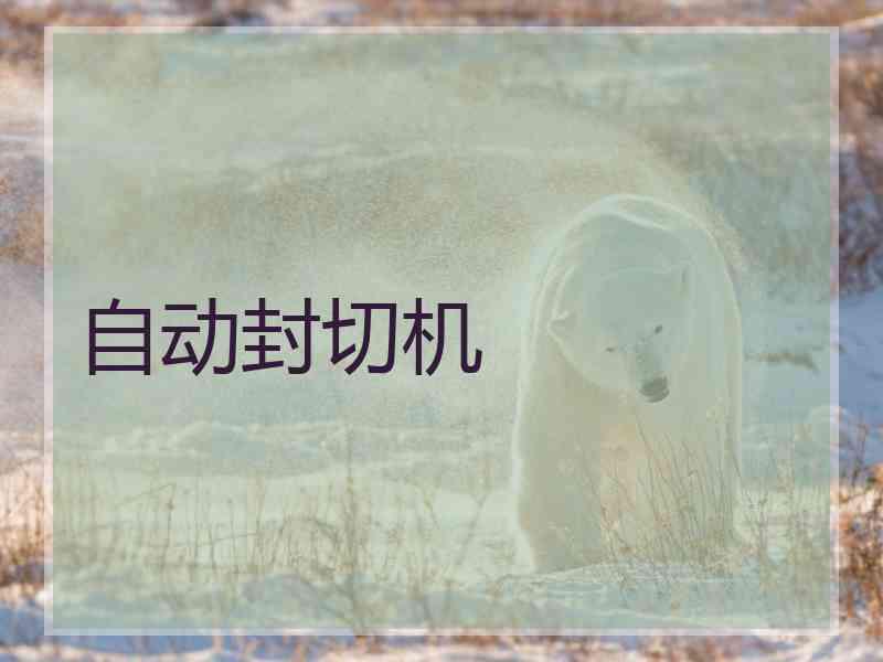 自动封切机