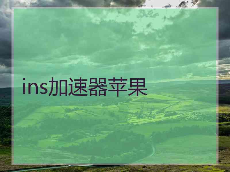 ins加速器苹果