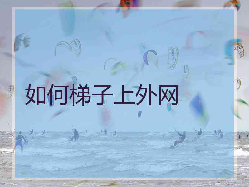如何梯子上外网
