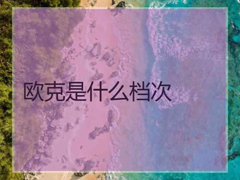 欧克是什么档次