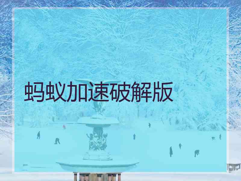 蚂蚁加速破解版