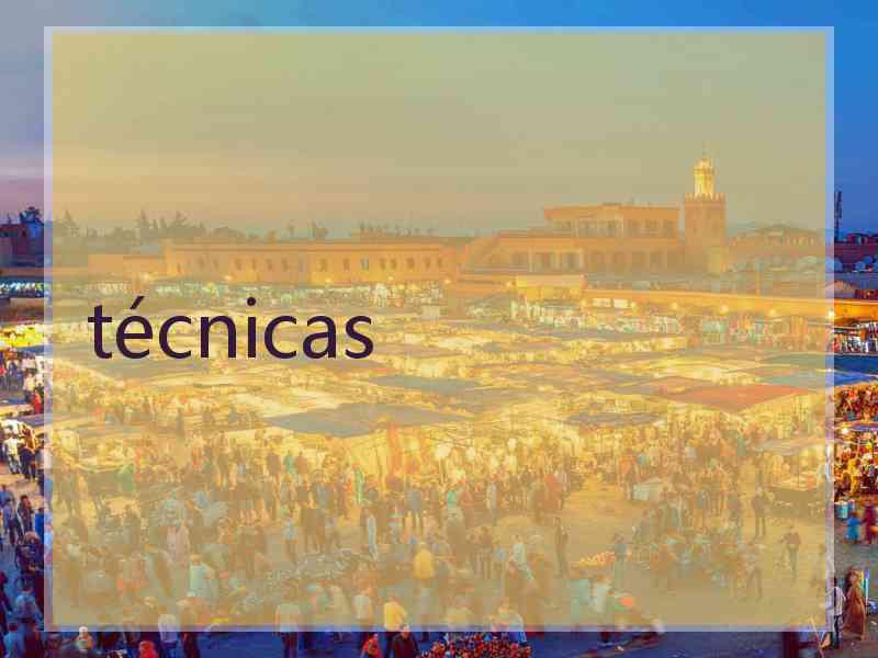 técnicas