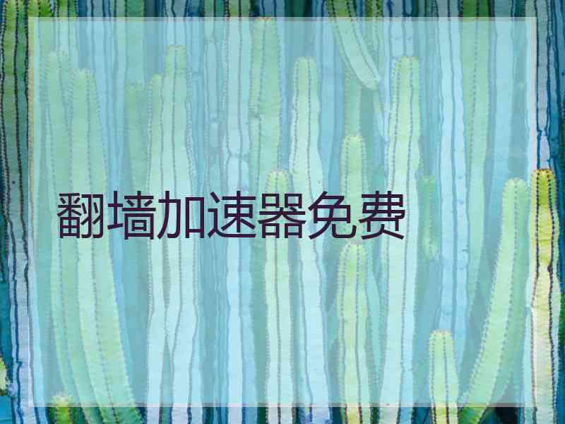 翻墙加速器免费