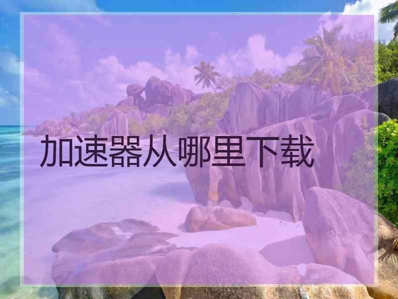 加速器从哪里下载