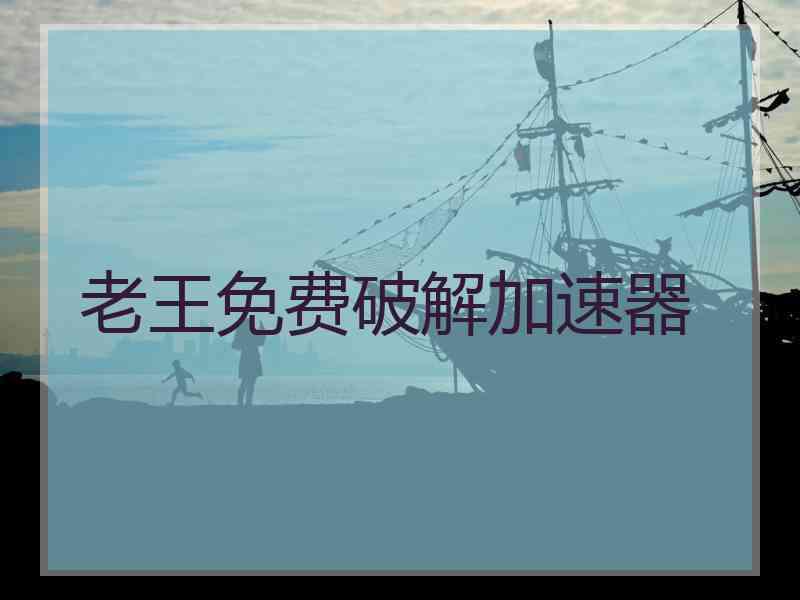 老王免费破解加速器