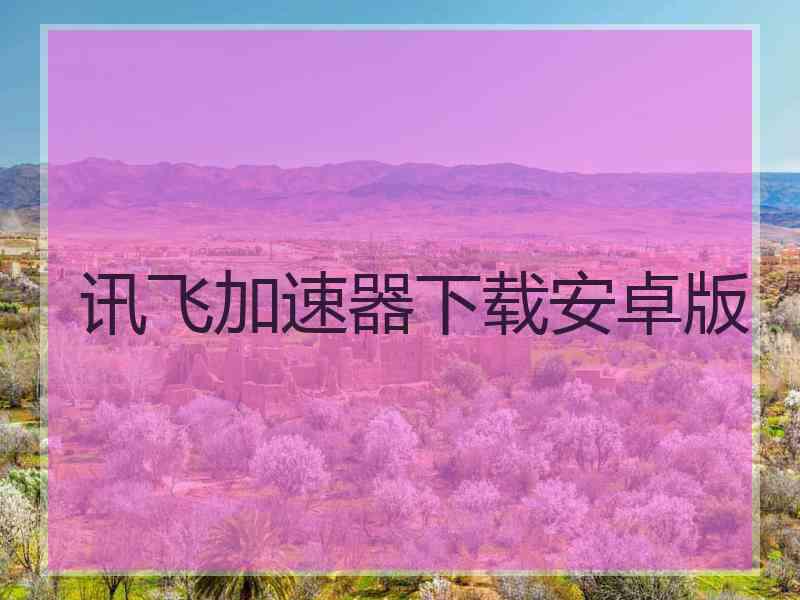 讯飞加速器下载安卓版