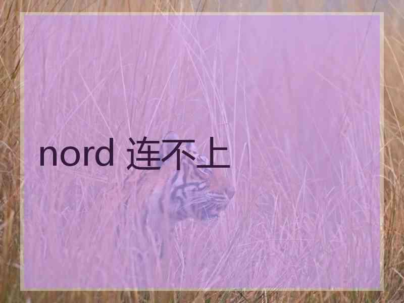 nord 连不上