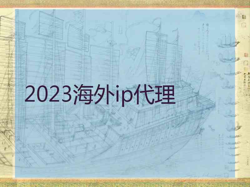 2023海外ip代理