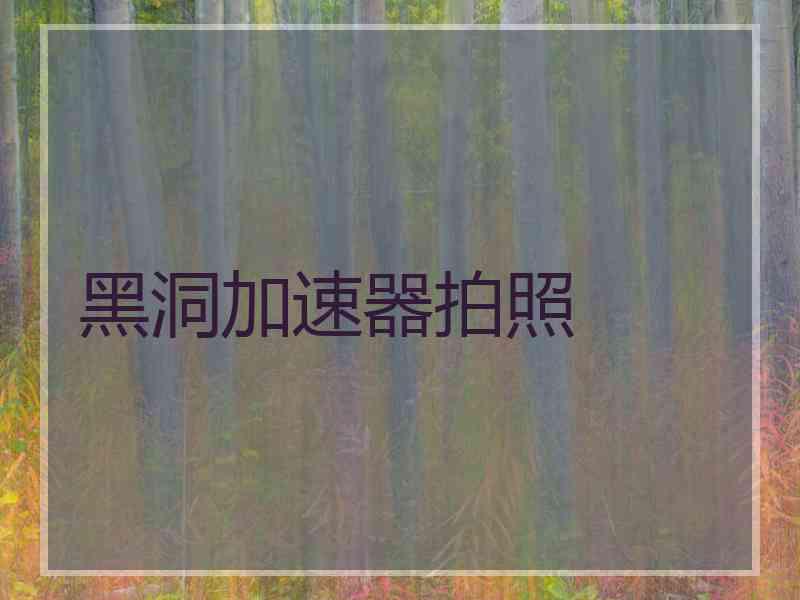 黑洞加速器拍照