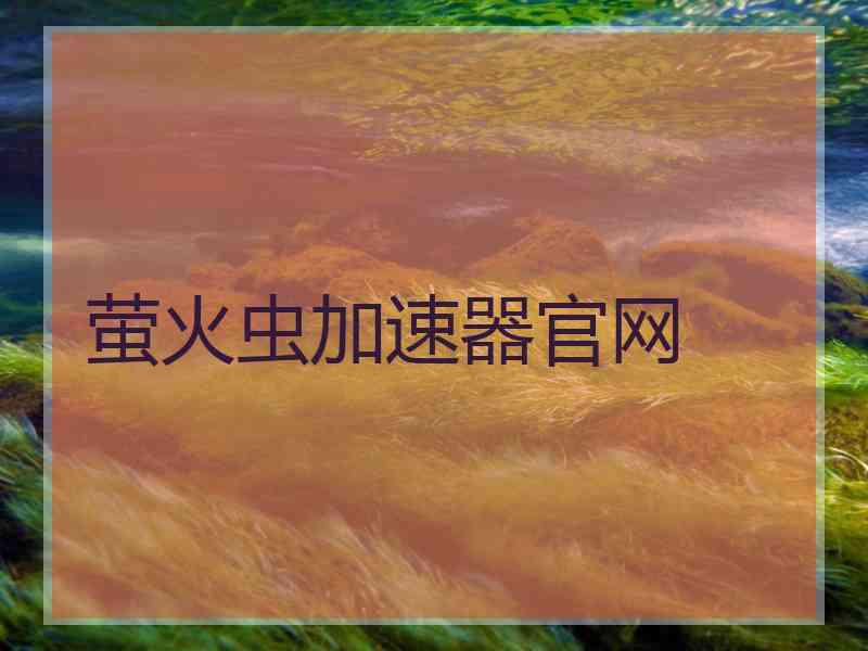 萤火虫加速器官网