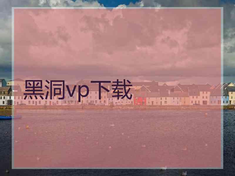 黑洞vp下载