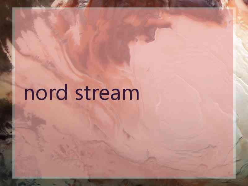nord stream