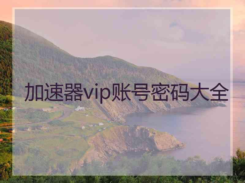 加速器vip账号密码大全