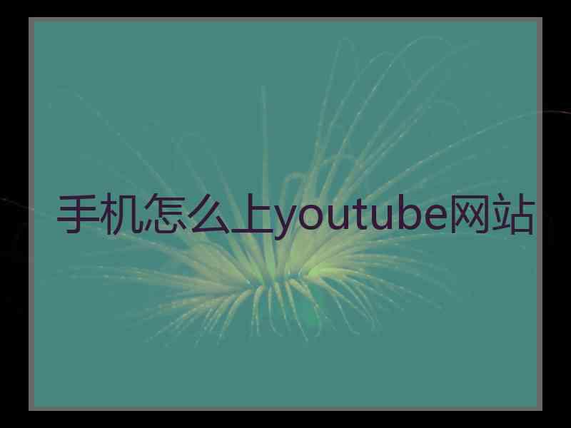手机怎么上youtube网站