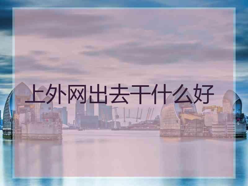 上外网出去干什么好