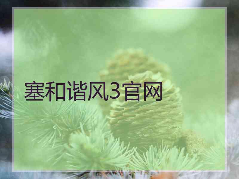 塞和谐风3官网