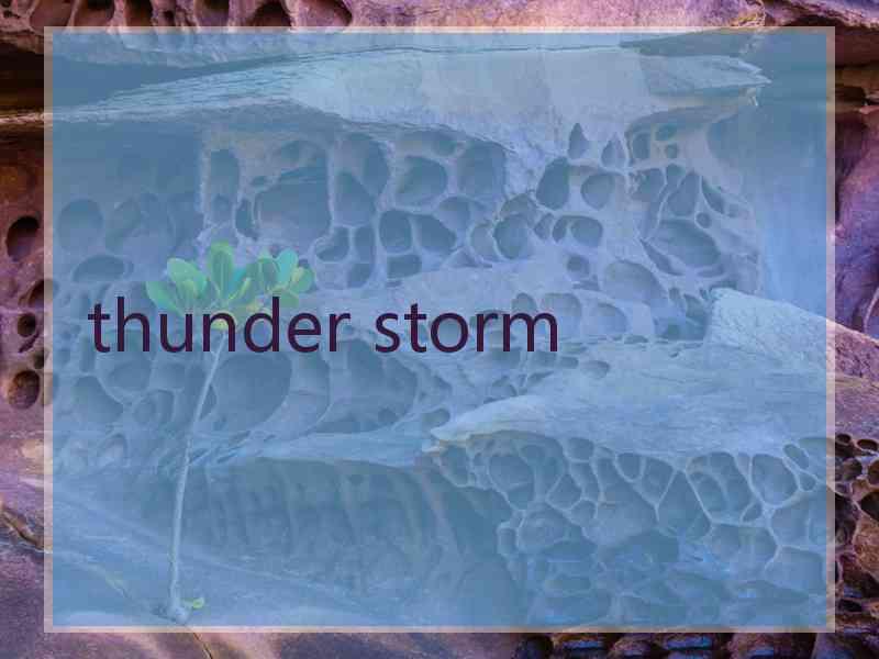 thunder storm