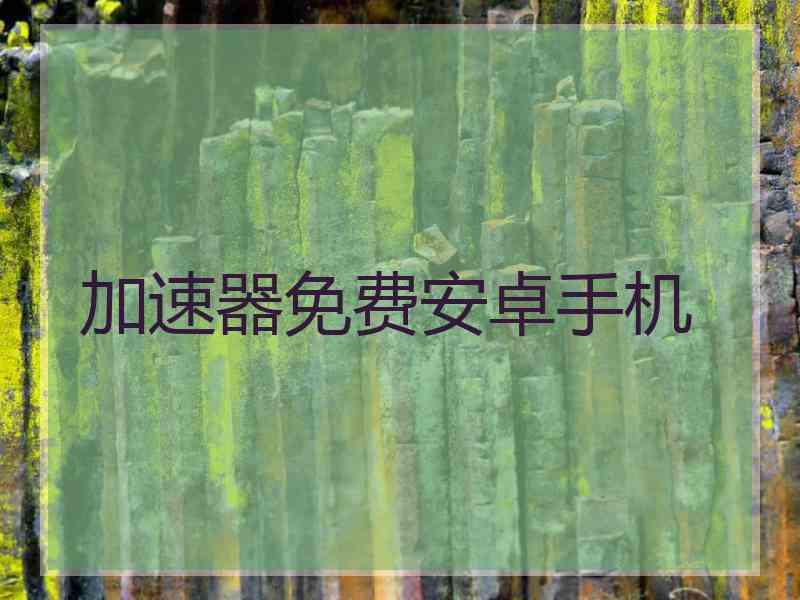 加速器免费安卓手机