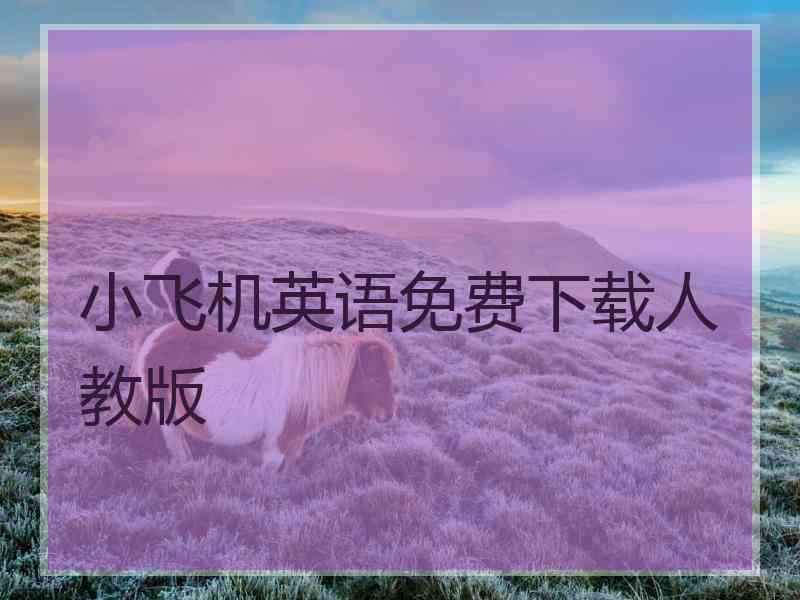 小飞机英语免费下载人教版