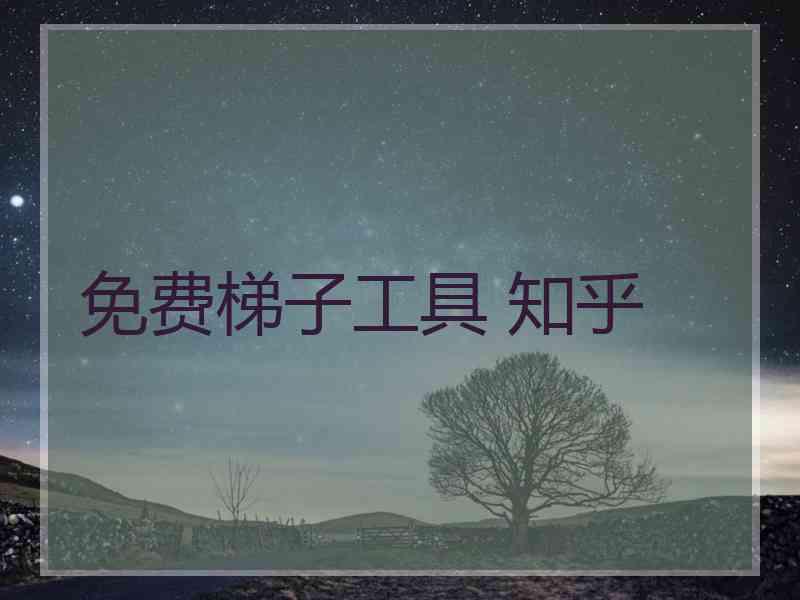 免费梯子工具 知乎