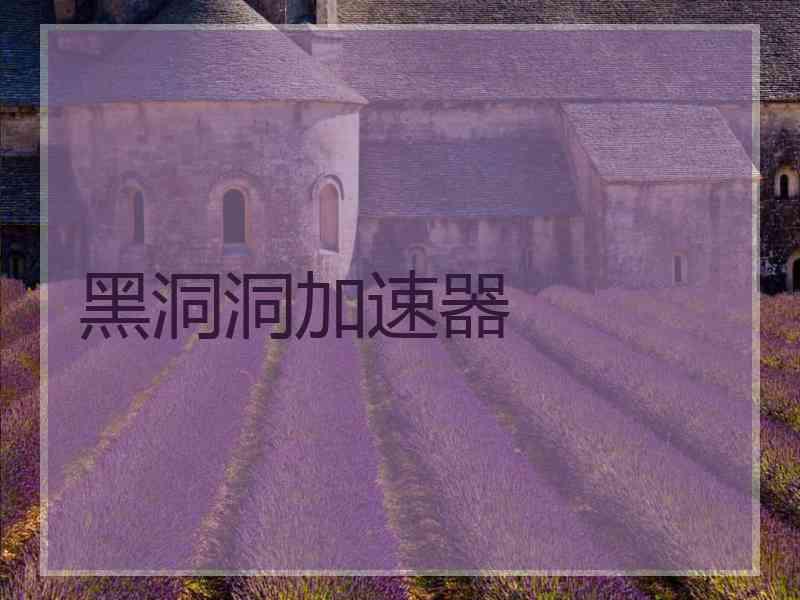 黑洞洞加速器