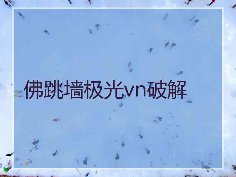 佛跳墙极光vn破解