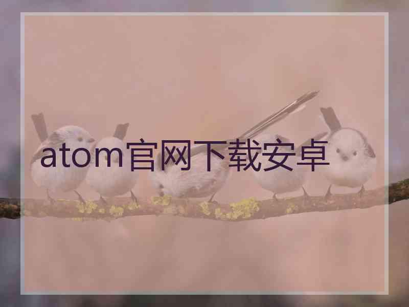 atom官网下载安卓