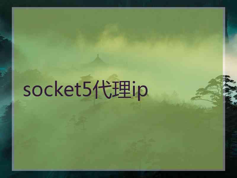 socket5代理ip