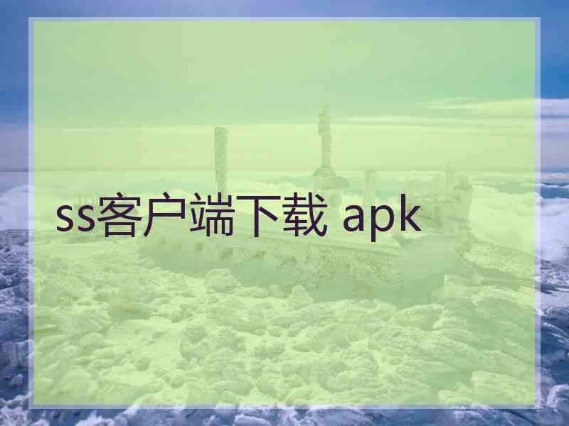 ss客户端下载 apk