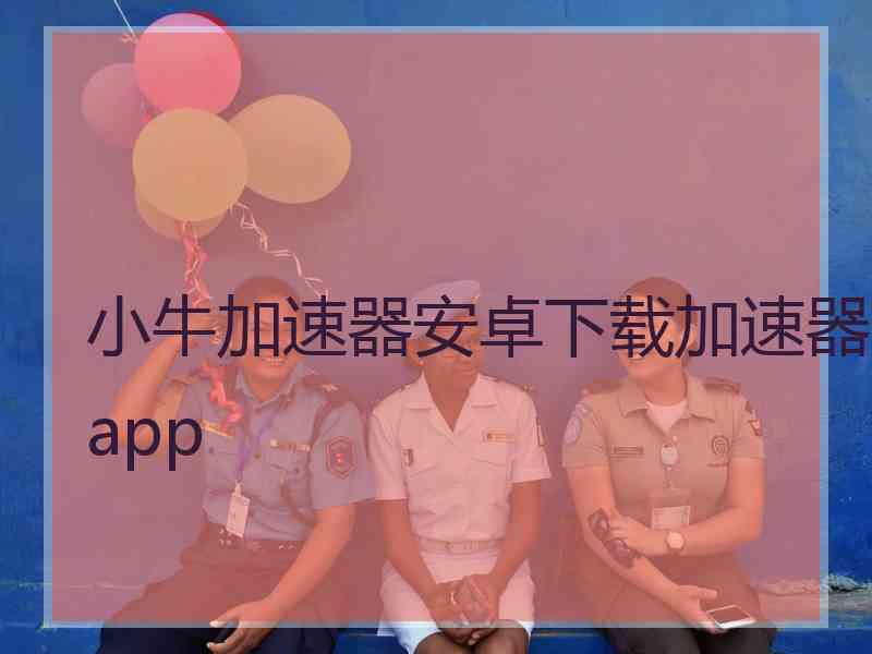 小牛加速器安卓下载加速器app
