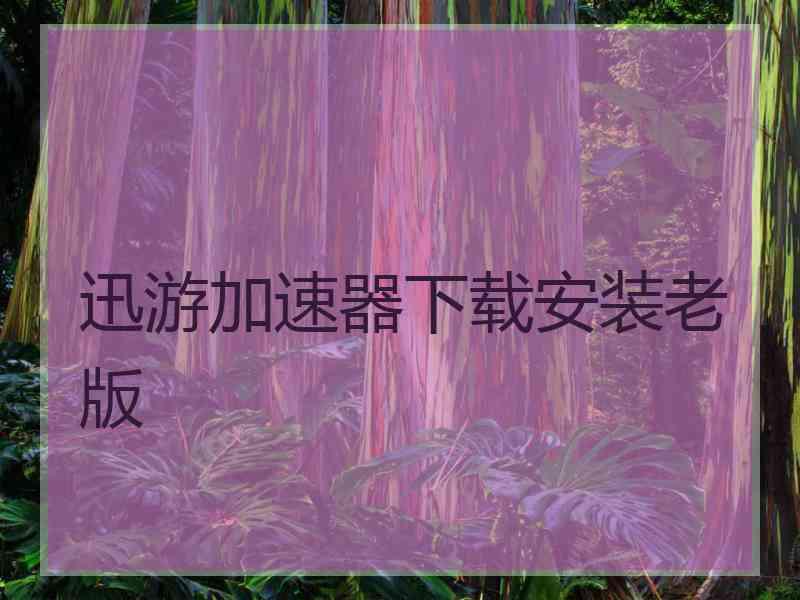 迅游加速器下载安装老版