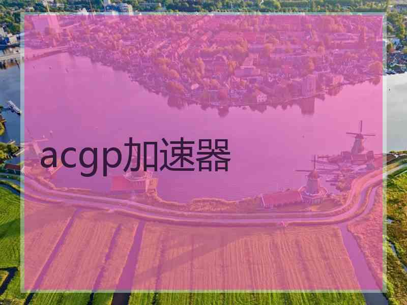 acgp加速器