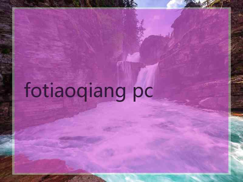 fotiaoqiang pc