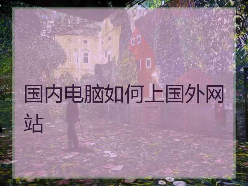 国内电脑如何上国外网站