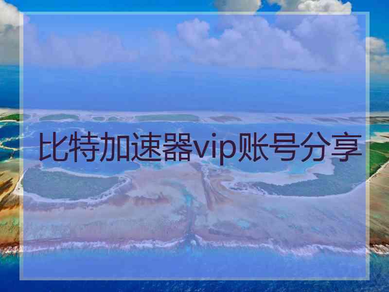 比特加速器vip账号分享