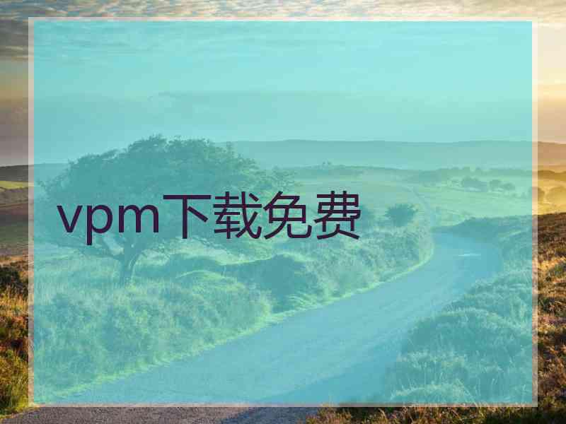 vpm下载免费