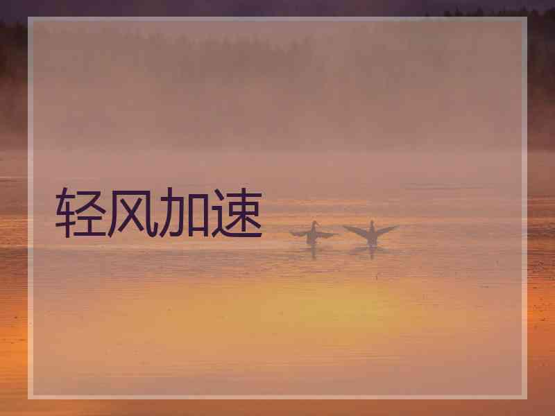 轻风加速