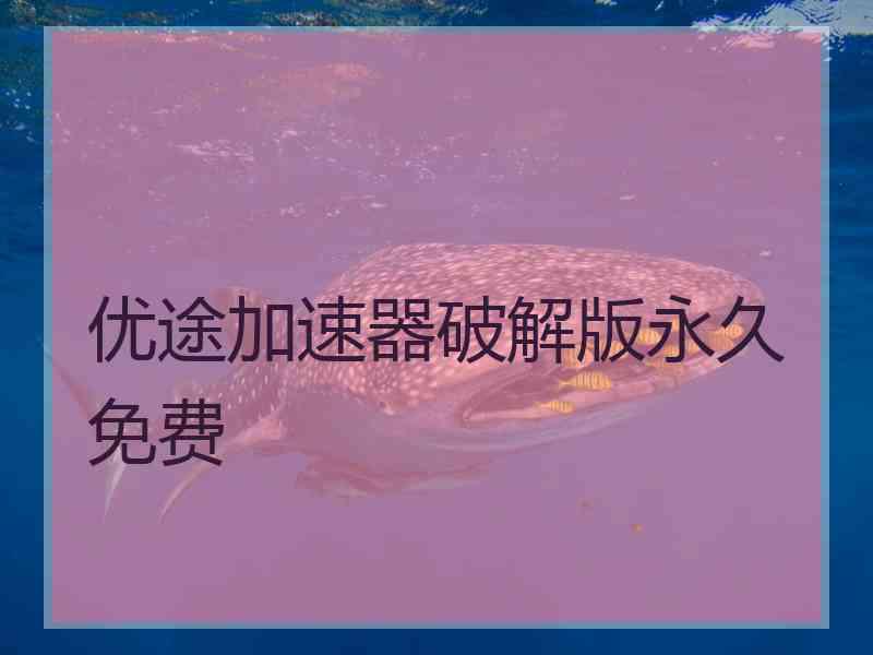 优途加速器破解版永久免费