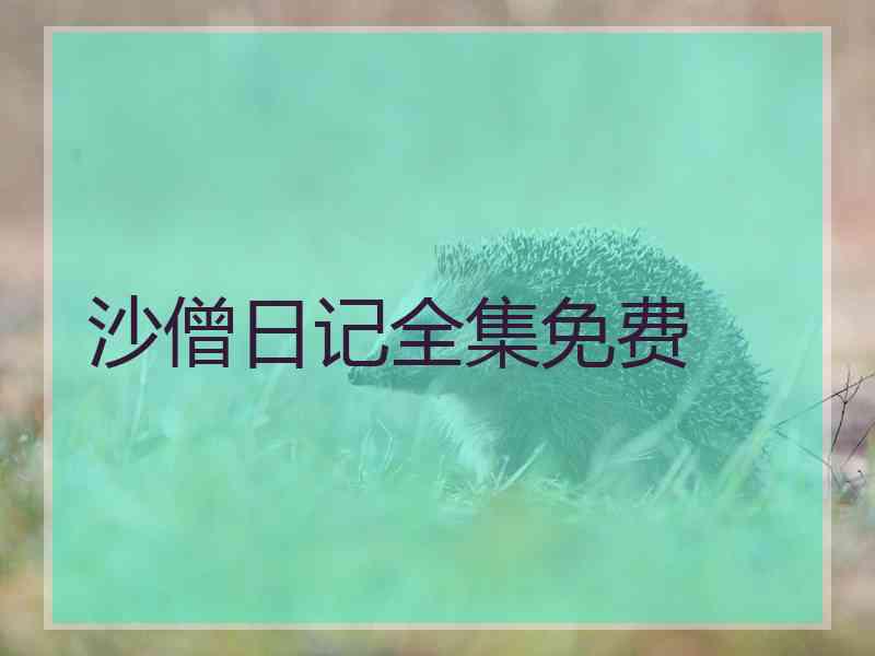 沙僧日记全集免费