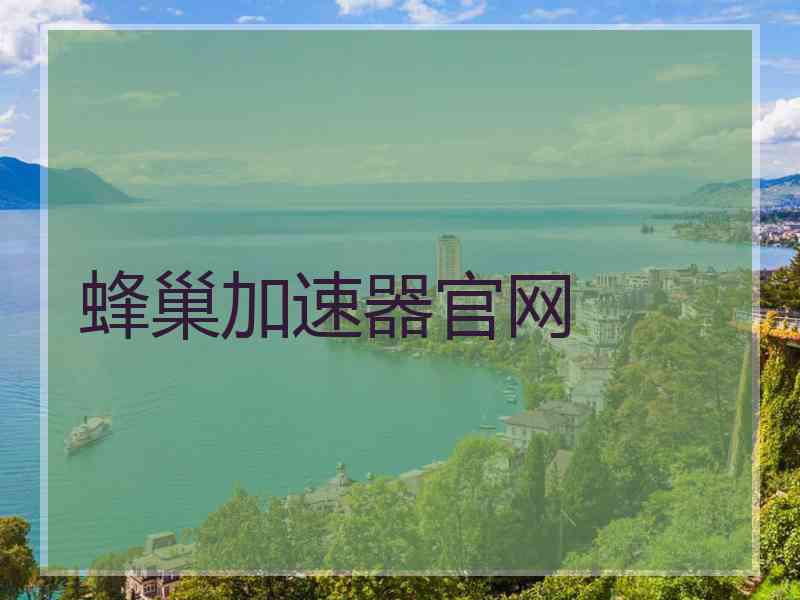 蜂巢加速器官网