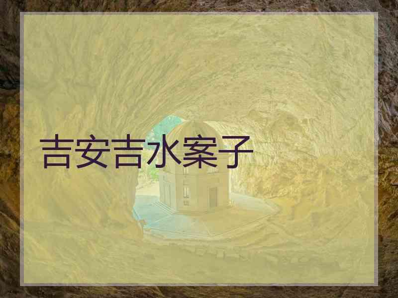 吉安吉水案子